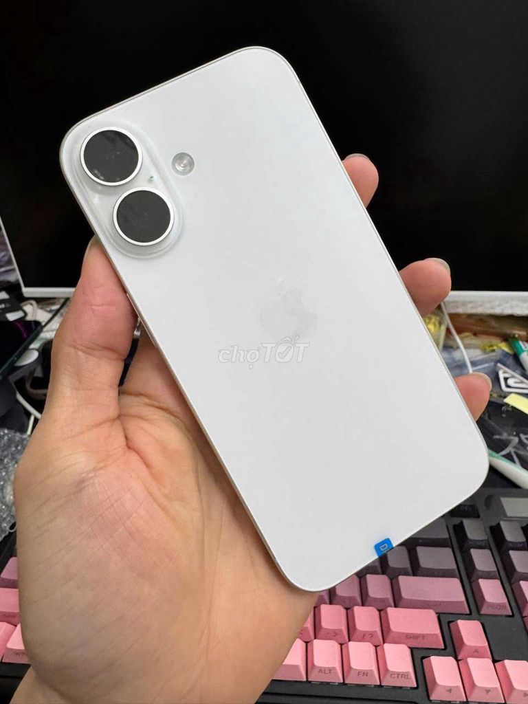 iPhone 16 128GB Trắng bản sim vật lý. Mua bán Điện thoại tại Thành phố Nha Trang Khánh Hòa được đăng bởi Khai Trần hình 1