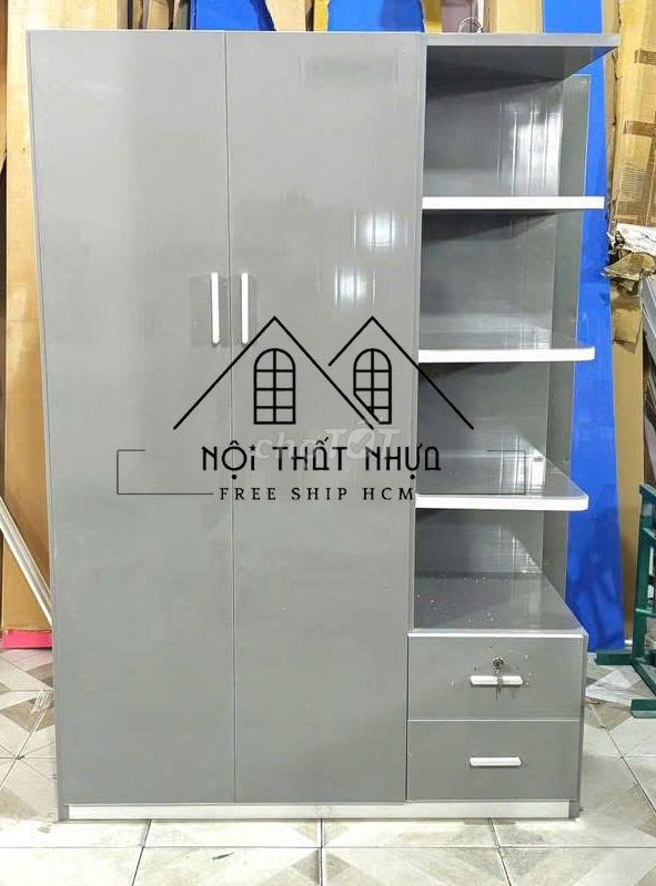 Tủ quần áo Nhựa Tủ quần áo+Tủ quần áo+. Mua bán Tủ, kệ gia đình tại Thành phố Thủ Dầu Một Bình Dương được đăng bởi Nội thất giá xưởng hình 1