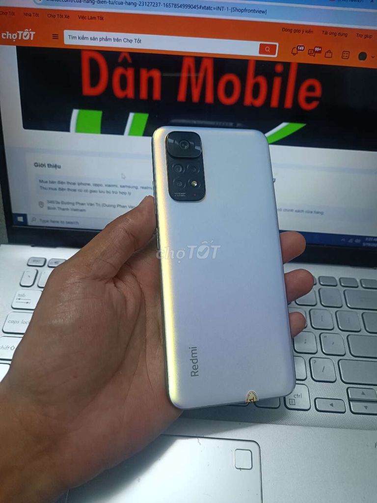 REDMI NOTE 11S 8GB.128GB PIN 5000 HELIO G96 MỚI99. Mua bán Điện thoại tại Quận Bình Thạnh Tp Hồ Chí Minh được đăng bởi Dân Mobile hình 1