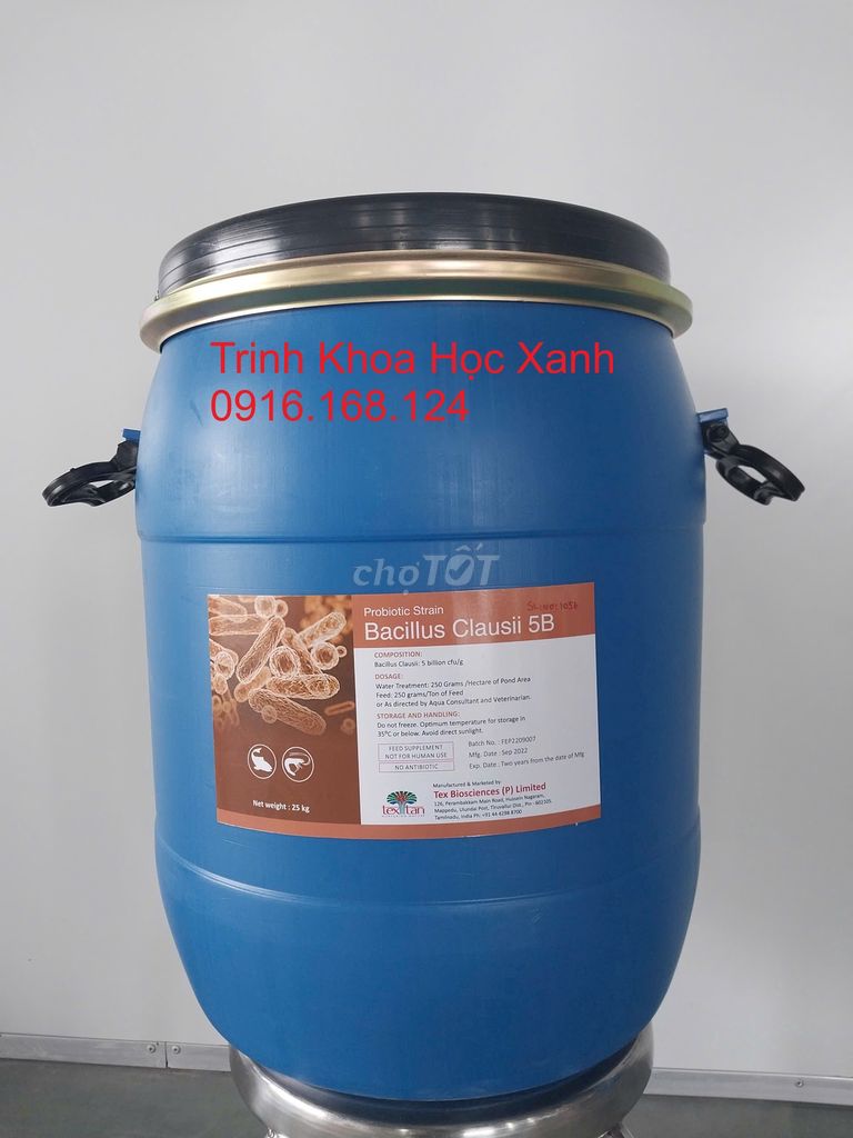 BACILLUS CLAUSII 5B - vi sinh xử lý nước ao nuôi. Mua bán Phụ kiện, Thức ăn, Dịch vụ tại Huyện Đức Hòa Long An được đăng bởi Trinh Trần hình 1