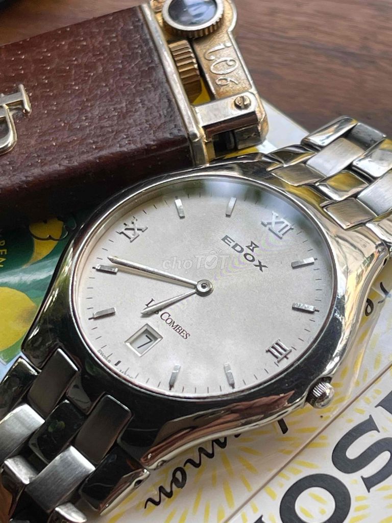 Đồng hồ EDOX Les Combes Nam Bạc Thép. Mua bán Đồng hồ tại Quận 10 Tp Hồ Chí Minh được đăng bởi GIAO LƯU SƯU TẦM hình 1