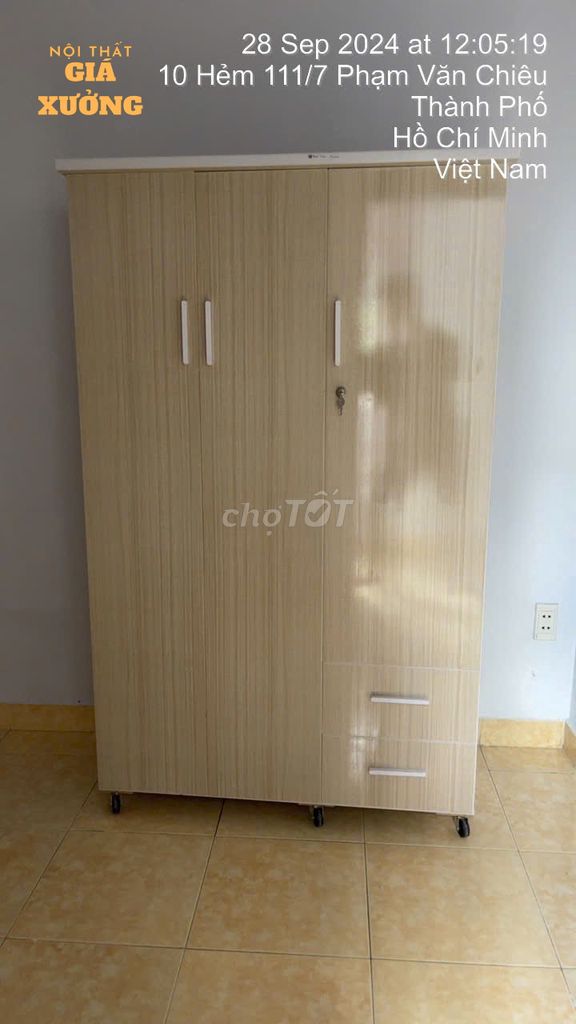 TỦ NHỰA 3 CÁNH - TỦ CÓ KHÓA MỚI AI ----- MỚI. Mua bán Tủ, kệ gia đình tại Quận Tân Bình Tp Hồ Chí Minh được đăng bởi Nội Thất Giá Xưởng  hình 1