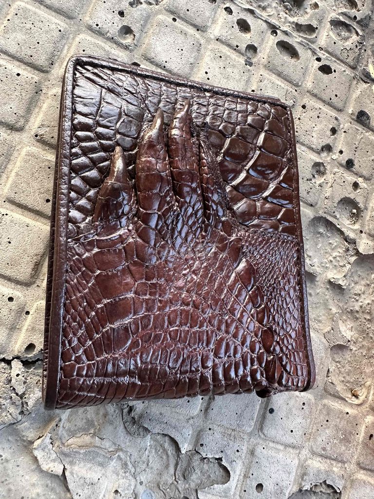 Ví da nam da cá sấu Nâu. Mua bán Túi xách tại Huyện Cái Nước Cà Mau được đăng bởi Shop Đồ Da Thật hình 1