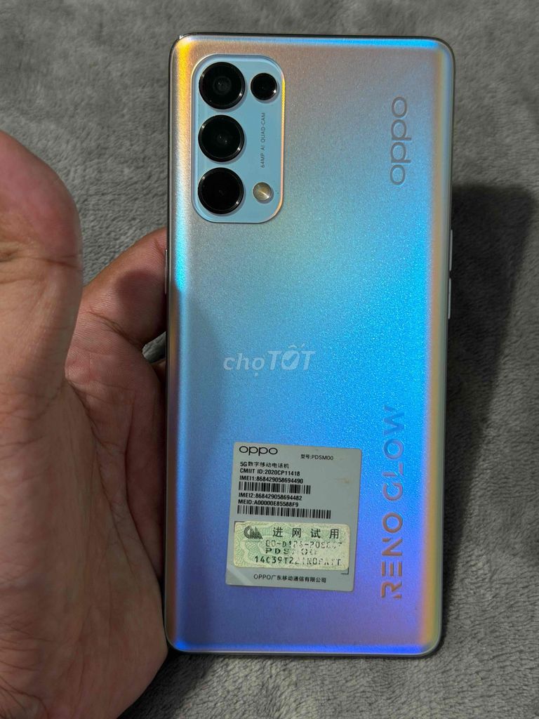 Oppo Reno 5 Pro 8/128GB zin màu bạc đa sắc. Mua bán Điện thoại tại Thành phố Vĩnh Long Vĩnh Long được đăng bởi Duy Kha MOBILE hình 1