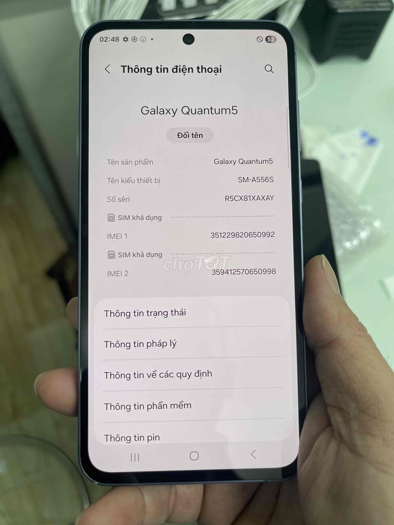 Samsung Galaxy Quantum5 128GB Xám. Mua bán Điện thoại tại Quận 7 Tp Hồ Chí Minh được đăng bởi Anh Đại hình 1