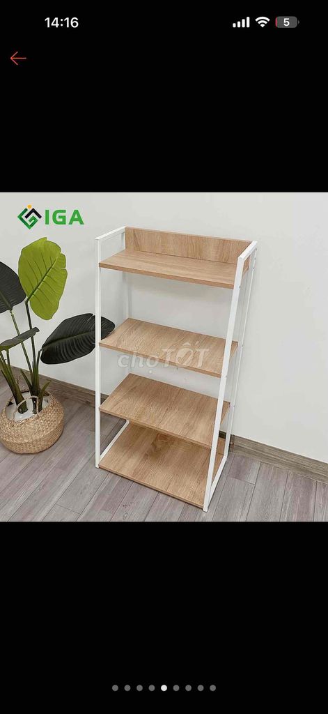 Kệ bếp Gỗ Kim loại Nâu Trắng 2 tầng. Mua bán Tủ, kệ gia đình tại Quận Bình Thạnh Tp Hồ Chí Minh được đăng bởi Tran Vien hình 1
