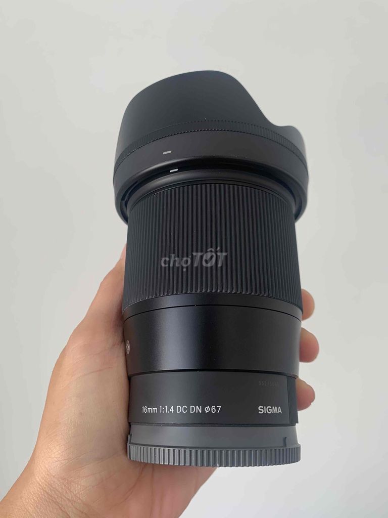 Ống kính Sigma 16mm 1.4 DC DN Nhật Bản Đen. Mua bán Máy ảnh, Máy quay tại Quận 6 Tp Hồ Chí Minh được đăng bởi Tạp Hoá Thương hình 1