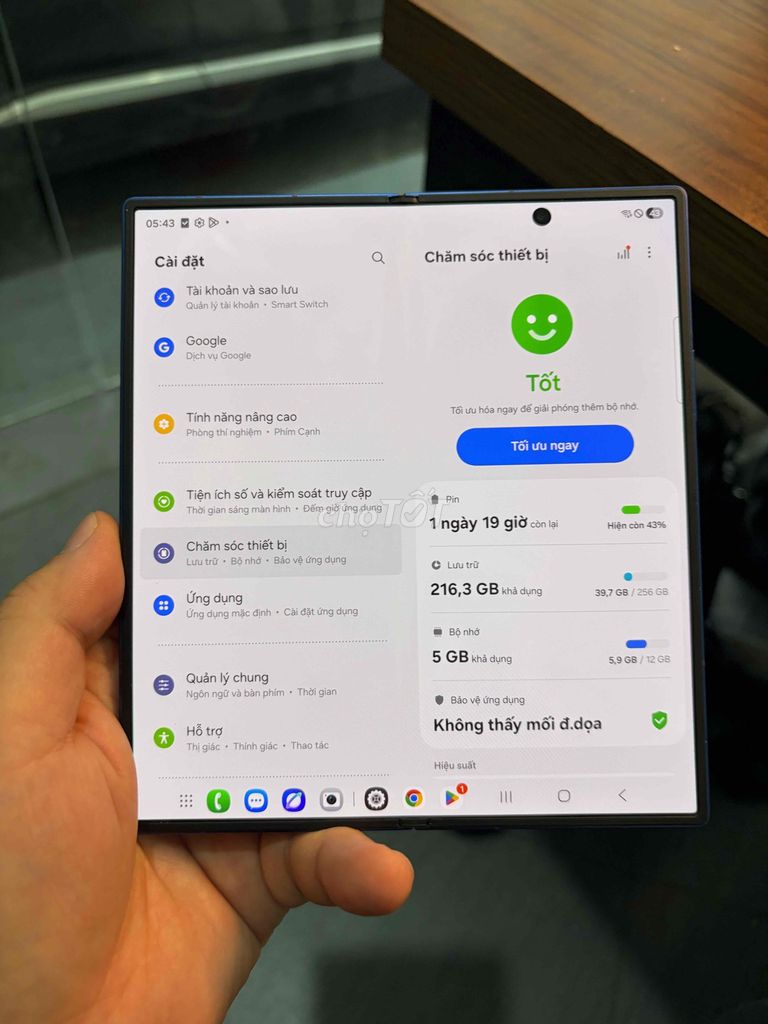 Samsung Fold 7 256GB Xanh Hàn Quốc. Mua bán Điện thoại tại Quận Hoàng Mai Hà Nội được đăng bởi Hoàng hình 1