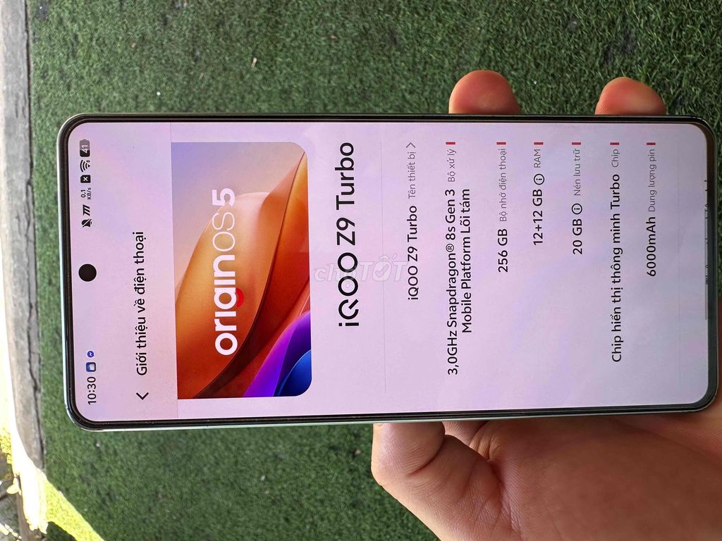 iQOO Z9 Turbo 256GB Xanh. Mua bán Điện thoại tại Thành phố Qui Nhơn Bình Định được đăng bởi Khắc Biệt hình 1