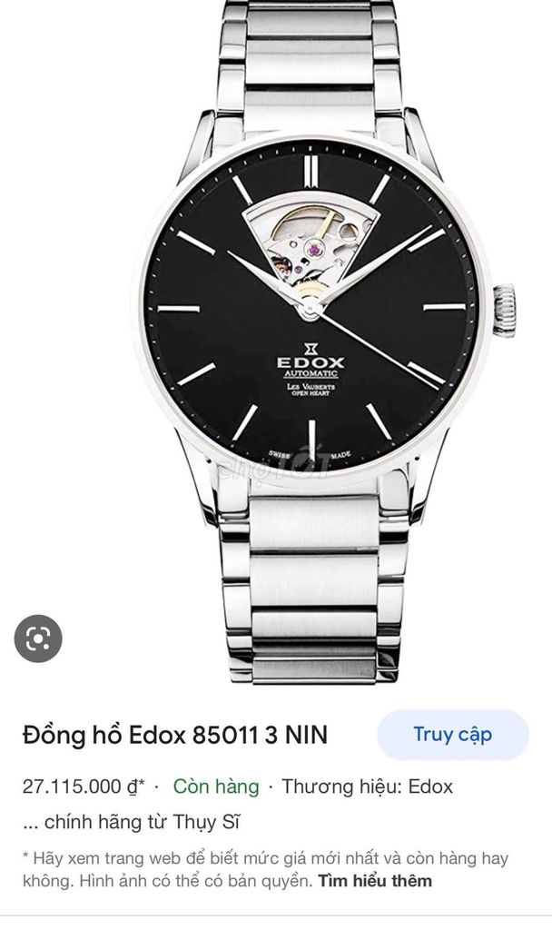 Tay nhỏ đeo không hợp cần bán đồng hồ Edox