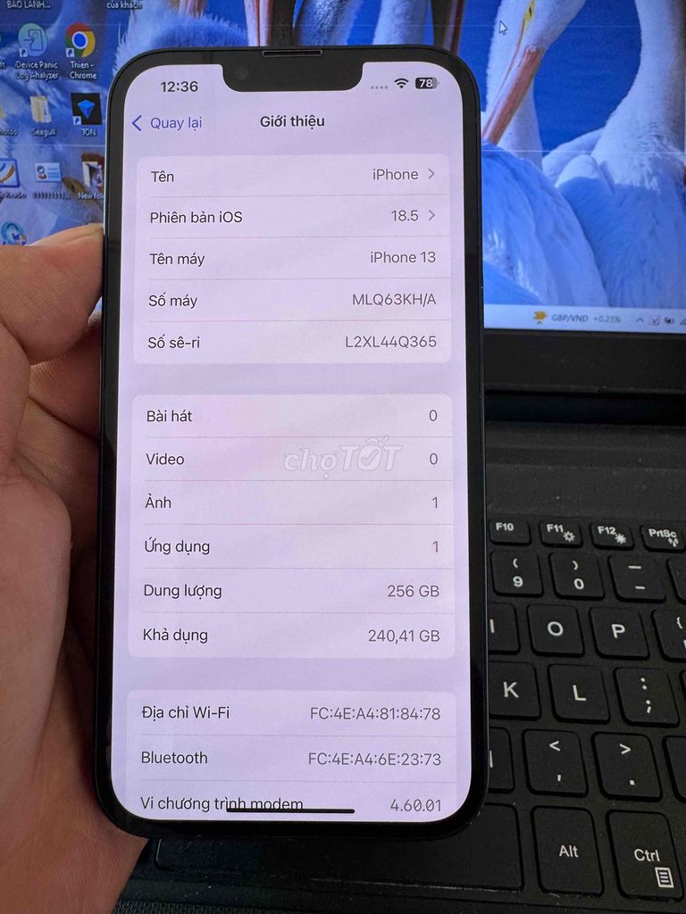 Apple iPhone 13 256GB Đen. Mua bán Điện thoại tại Quận 6 Tp Hồ Chí Minh được đăng bởi QUỐC THIÊN BÁN GÓP 0 ĐỒNG  hình 1