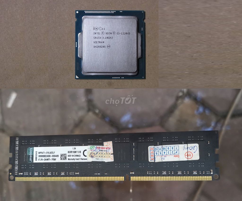 Bán chip Xeon và ram 8gb ngon (máy bàn). Mua bán Linh kiện (RAM, Card...) tại Quận Thanh Xuân Hà Nội được đăng bởi Minh Minh hình 1