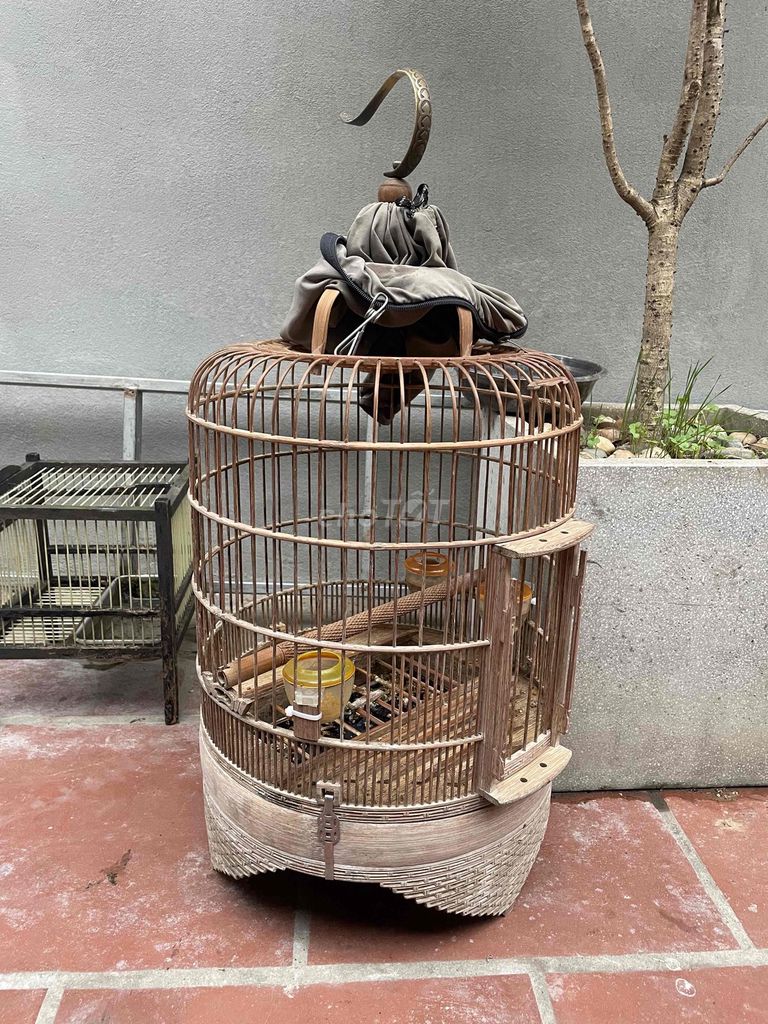 Lồng chim tre màu nâu. Mua bán Phụ kiện, Thức ăn, Dịch vụ tại Huyện Đông Anh Hà Nội được đăng bởi A quyên hình 1