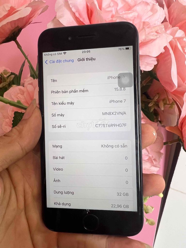 iPhone 7 32GB Đen. Mua bán Điện thoại tại Thành phố Tân An Long An được đăng bởi mua xin alo no SMS hình 1