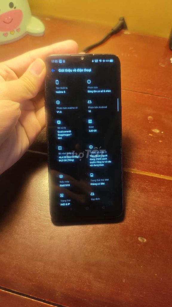 Realme 5 3GB/64GB Tím. Mua bán Điện thoại tại Quận Bắc Từ Liêm Hà Nội được đăng bởi Cuong Manh hình 1