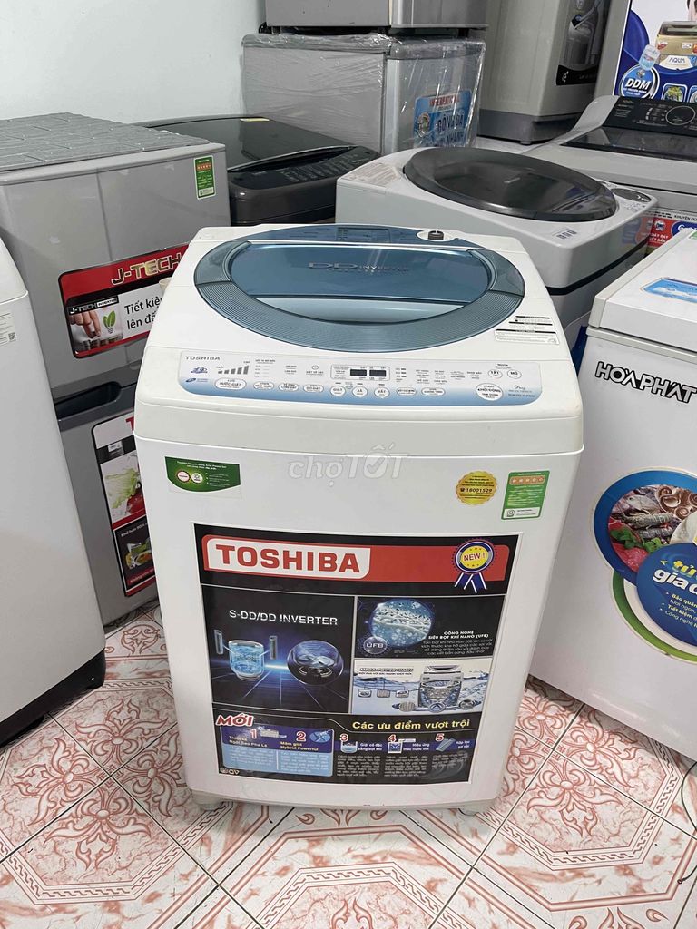 Thanh lý máy giặt Toshiba inverter 9kg sạch đẹp. Mua bán Máy giặt tại Quận Bình Tân Tp Hồ Chí Minh được đăng bởi Pi trần hình 2