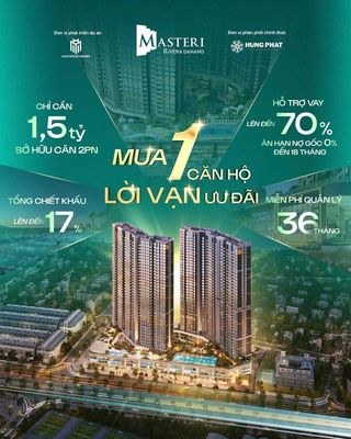 Masteri mở bán toà A - chỉ 1,5tỷ sở hữu căn 2PN view pháo hoa cực đẹp. Mua bán căn hộ/chung cư tại Quận Hải Châu Đà Nẵng được đăng bởi Lưu Mỹ Ân
