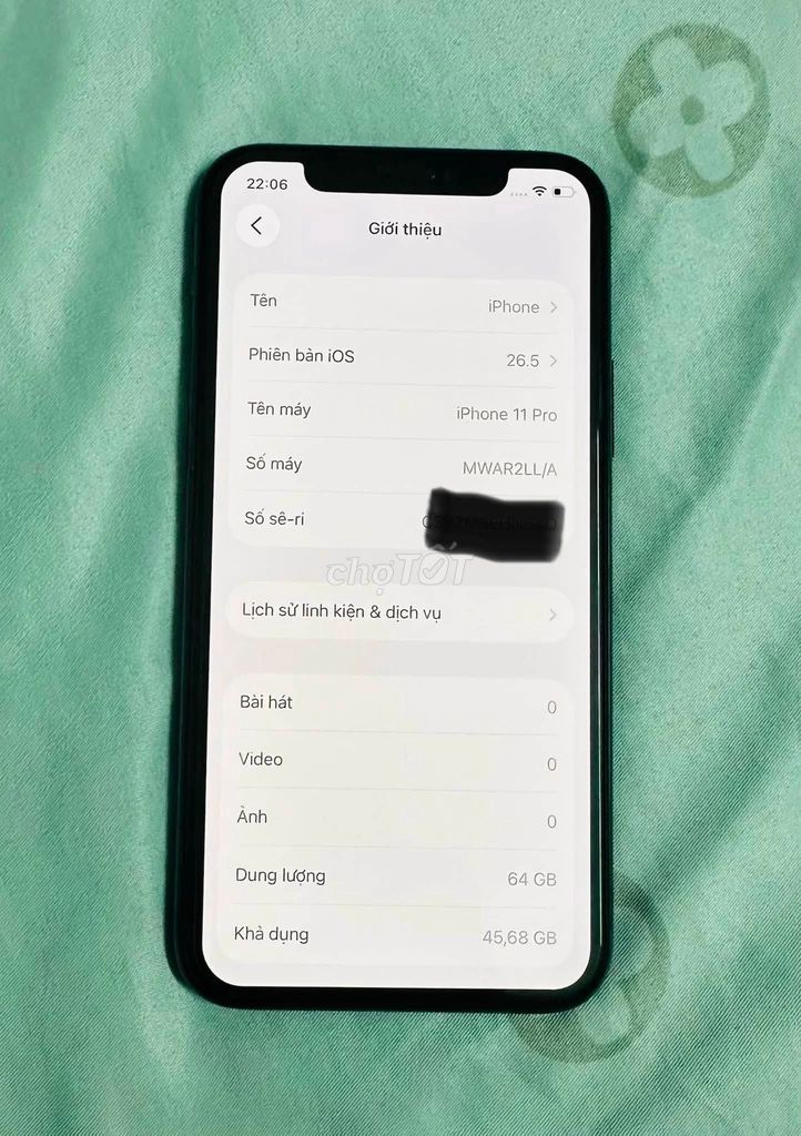 Apple iPhone 11 Pro 64GB Xám. Mua bán Điện thoại tại Quận 4 Tp Hồ Chí Minh được đăng bởi Hội Đồ Điện Tử hình 1