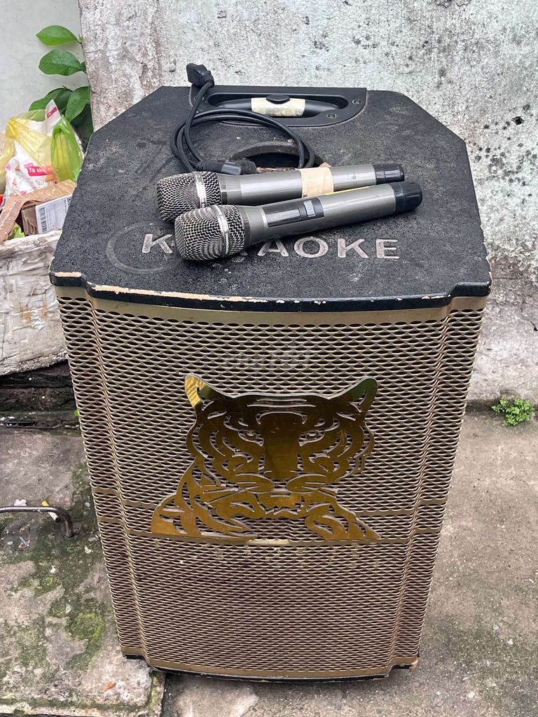 Loa karaoke màu Đen, vàng đồng âm thanh sống động. Mua bán Tivi, Âm thanh tại Huyện Bình Chánh Tp Hồ Chí Minh được đăng bởi Văn Trương hình 1