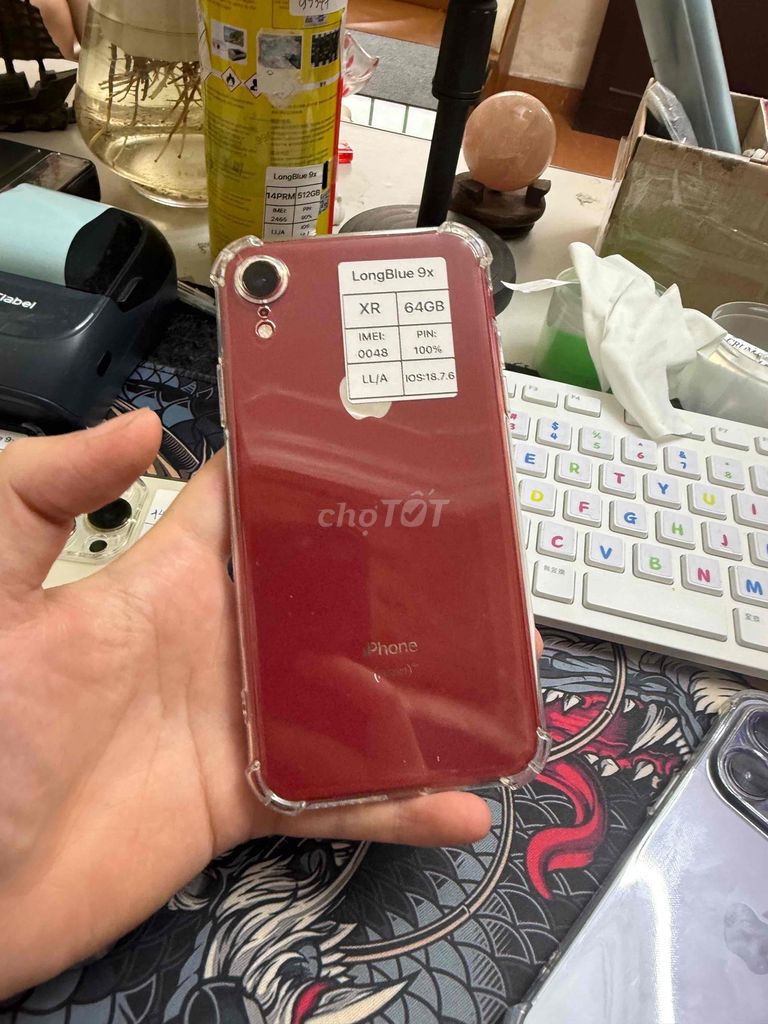 iPhone XR 64GB Đỏ - Bản Quốc Tế. Mua bán Điện thoại tại Quận Cầu Giấy Hà Nội được đăng bởi Long blue 9x hình 1