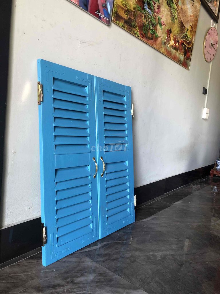 Cửa lá xách Gỗ Xanh dương xưa. Mua bán Nội thất, đồ gia dụng khác tại Huyện Châu Thành Sóc Trăng được đăng bởi Py Py hình 1