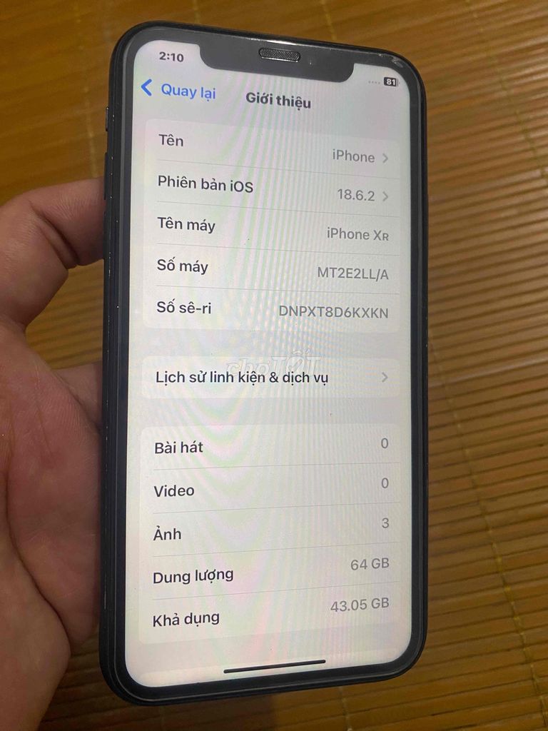 iPhone XR 64GB Đen. Mua bán Điện thoại tại Quận Hà Đông Hà Nội được đăng bởi hải hình 1