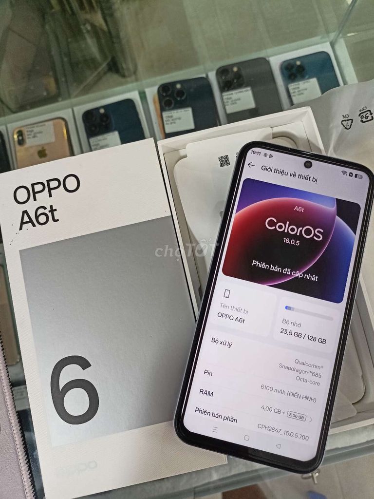 Oppo A6T 4+8/128GB fullbox . Mua bán Điện thoại tại Quận Bình Thuỷ Cần Thơ được đăng bởi CH Thuan Mobile hình 1