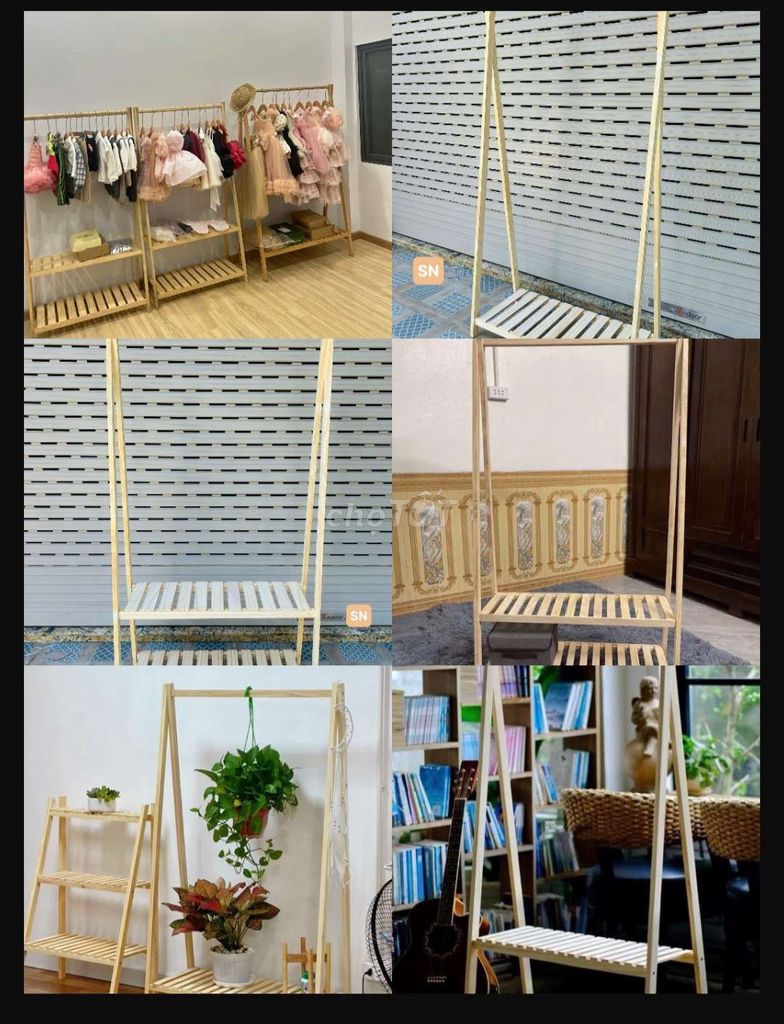Kệ treo quần áo Chữ A Gỗ thông. Mua bán Tủ, kệ gia đình tại Quận Thanh Khê Đà Nẵng được đăng bởi Gia Dụng Thủy Lê hình 1