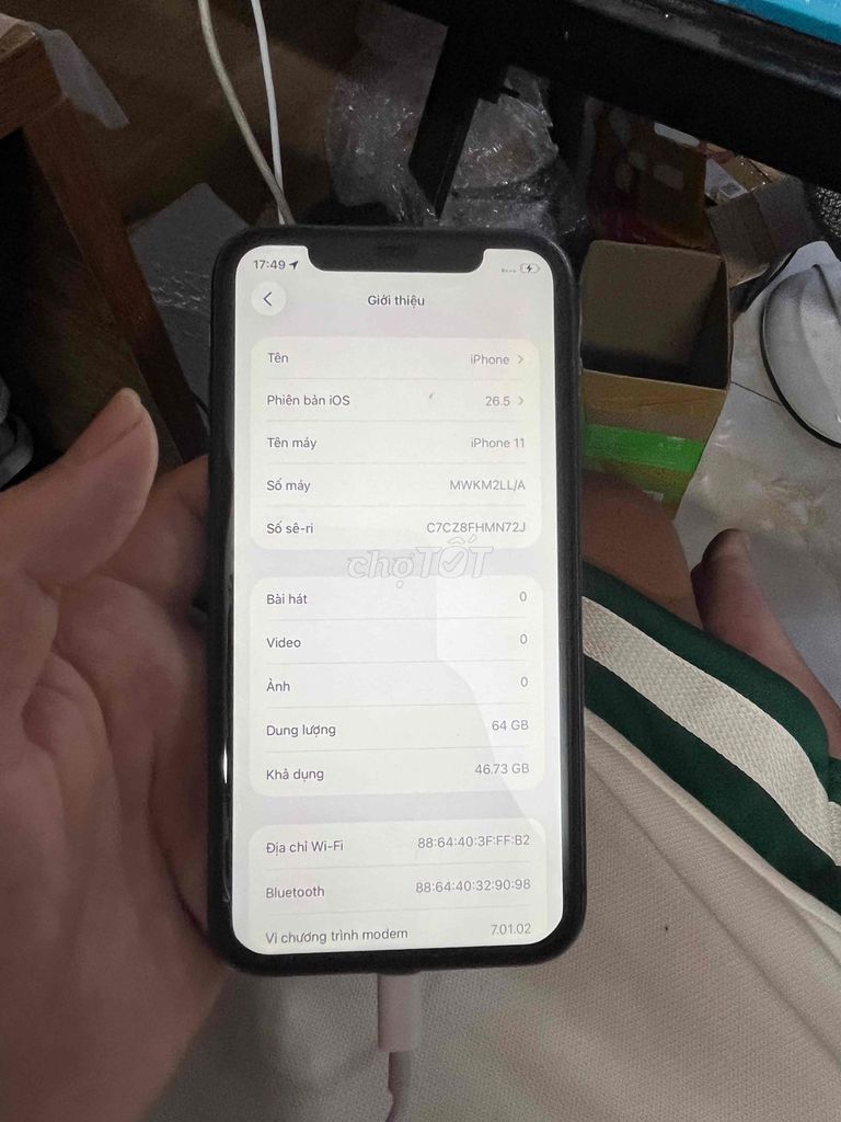 Apple iPhone 11 64GB zin full cn. Mua bán Điện thoại tại Thành phố Biên Hòa Đồng Nai được đăng bởi Bảo hình 1
