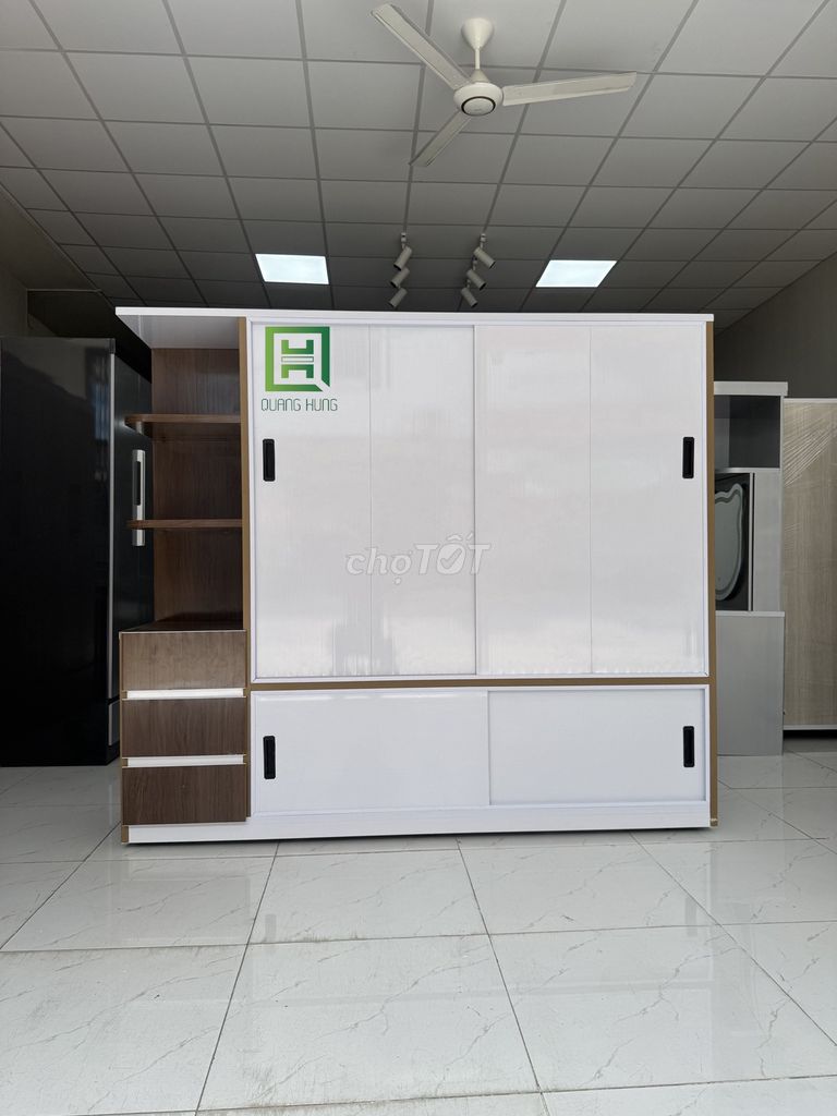 Tủ quần áo cửa  Nhựa Đài Loan 1m8x2m. Mua bán Tủ, kệ gia đình tại Thành phố Thủ Đức Tp Hồ Chí Minh được đăng bởi Nội Thất Quang Hùng hình 1
