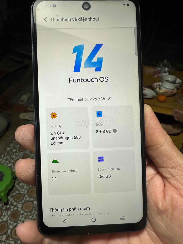 Vivo Y36 256GB Xám có fix nhẹ cho ae. Mua bán Điện thoại tại Huyện Gò Công Đông Tiền Giang được đăng bởi Phong Vũ hình 1