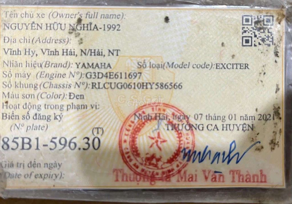 Chính chủ cần bán. Mua bán Xe máy tại Huyện Ninh Hải Ninh Thuận được đăng bởi Quang hình 5