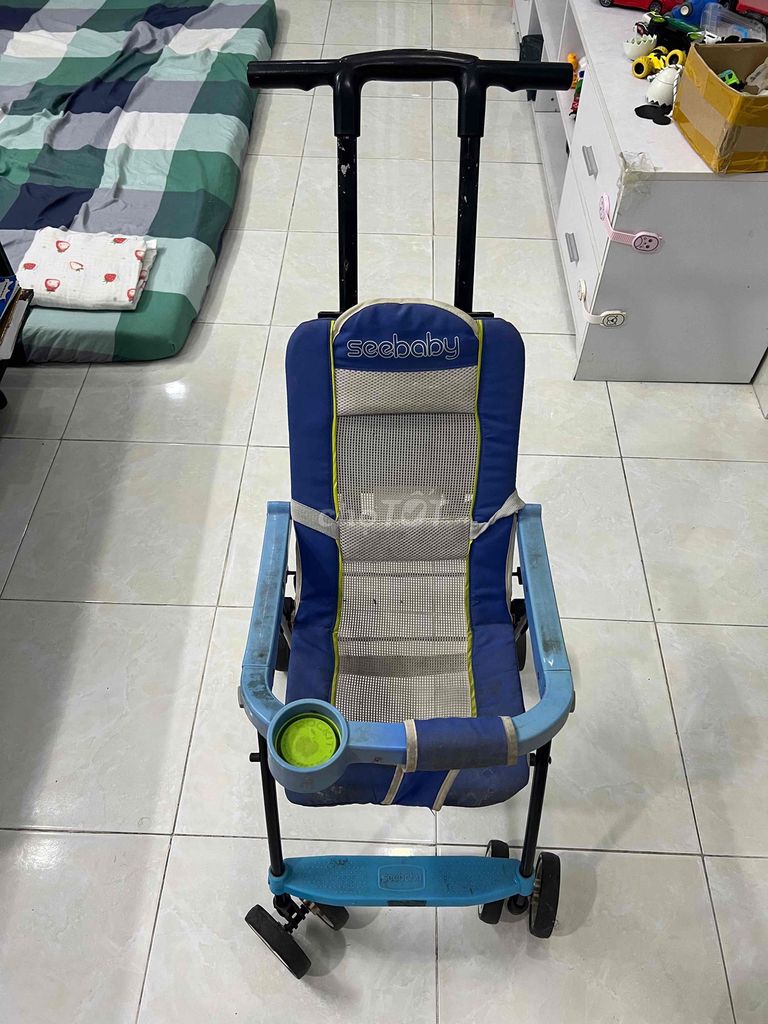 Xe đẩy Seebaby Xanh dương. Mua bán Mẹ và bé tại Quận Tân Phú Tp Hồ Chí Minh được đăng bởi Thanh hình 1