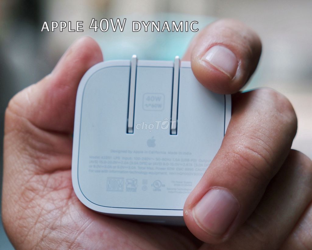 𝐀𝐩𝐩𝐥𝐞 𝟒𝟎𝐖 𝐃𝐲𝐧𝐚𝐦𝐢𝐜 𝐏𝐨𝐰𝐞𝐫 𝐀𝐝𝐚𝐩𝐭𝐞𝐫 𝐰𝐢𝐭𝐡 𝟔𝟎𝐖 𝐌𝐚𝐱. Mua bán Phụ kiện (Màn hình, Chuột...) tại Quận Tân Bình Tp Hồ Chí Minh được đăng bởi APPLE ZIN hình 1
