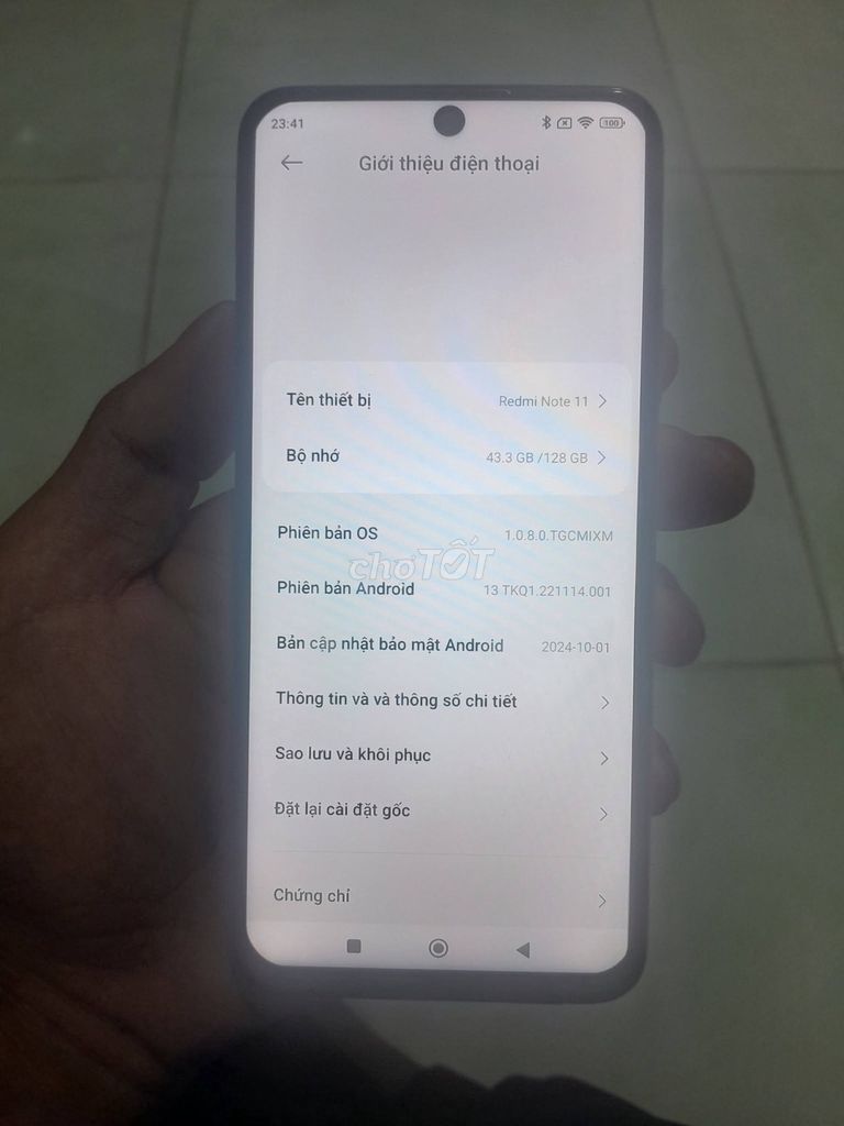 Xiaomi Redmi Note 11 128GB Xanh dương. Mua bán Điện thoại tại Quận 12 Tp Hồ Chí Minh được đăng bởi Hội Đồ Điện Tử hình 1