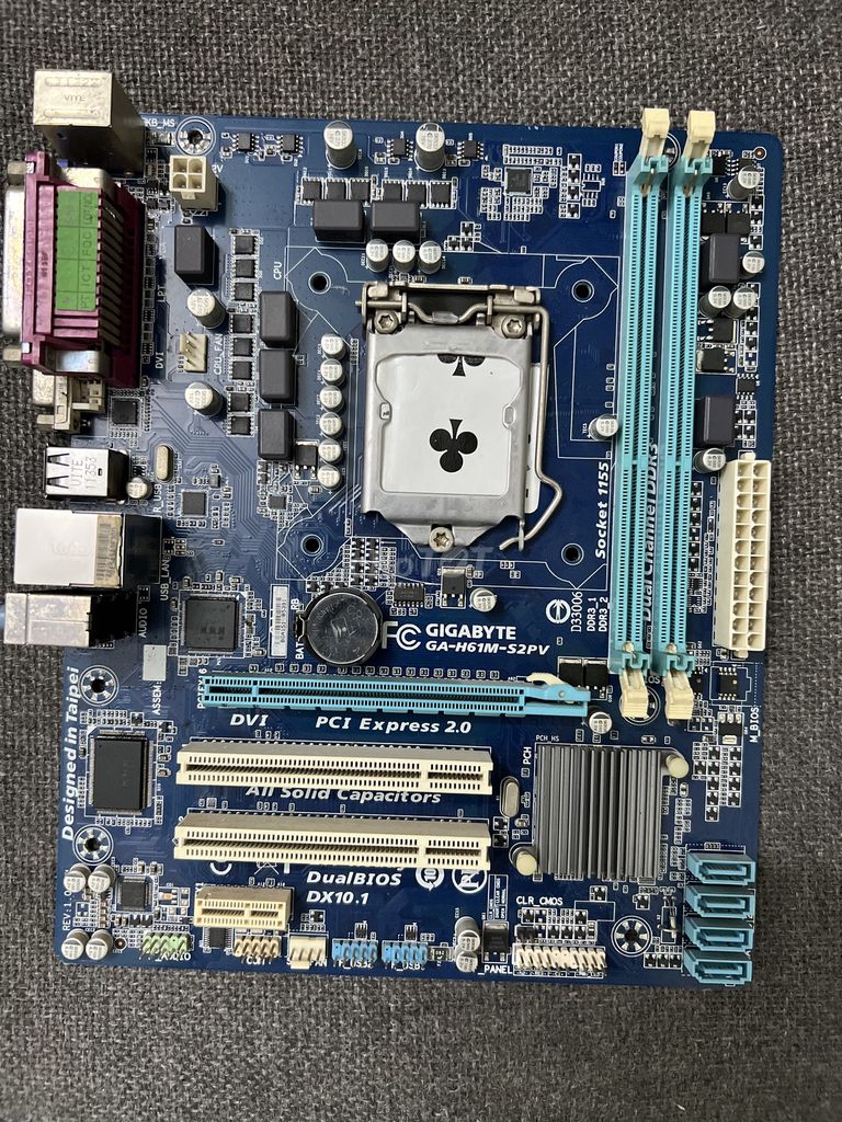 Main Giga H61 cho anh em dựng case, máy CNC. Mua bán Linh kiện (RAM, Card...) tại Quận Tây Hồ Hà Nội được đăng bởi MayTinhGiaReHaNoi hình 1