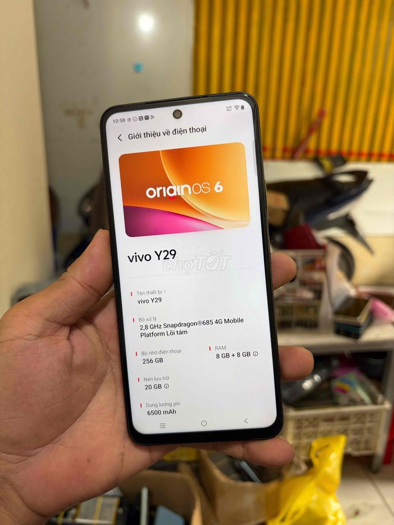 Vivo Y29 Đen 8GB/256GB pin 6500. Mua bán Điện thoại tại Thành phố Vị Thanh Hậu Giang được đăng bởi máy củ giá tốt  hình 1