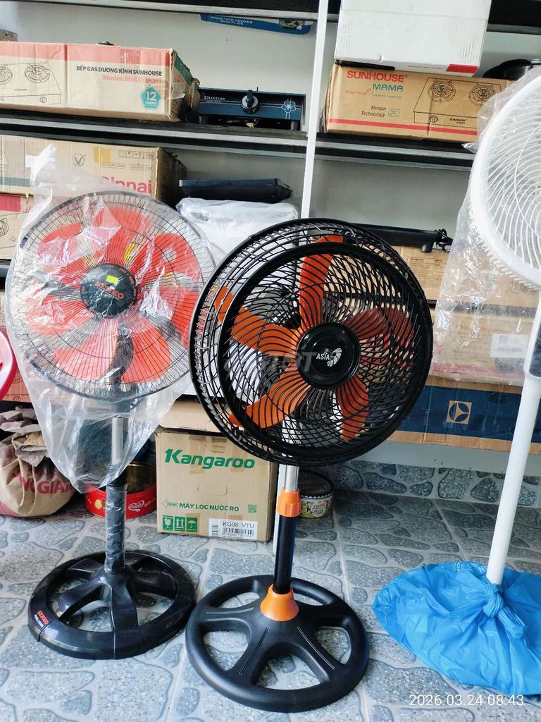 Quạt lửng Senko Đen, Cam. Mua bán Quạt tại Quận Cẩm Lệ Đà Nẵng được đăng bởi Điện Máy Thái Hiền hình 1