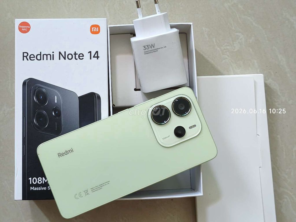 Xiaomi Redmi Note 14 8GB/128GB Xanh lá 99% mới. Mua bán Điện thoại tại Quận 7 Tp Hồ Chí Minh được đăng bởi THÔNG VÕ hình 1