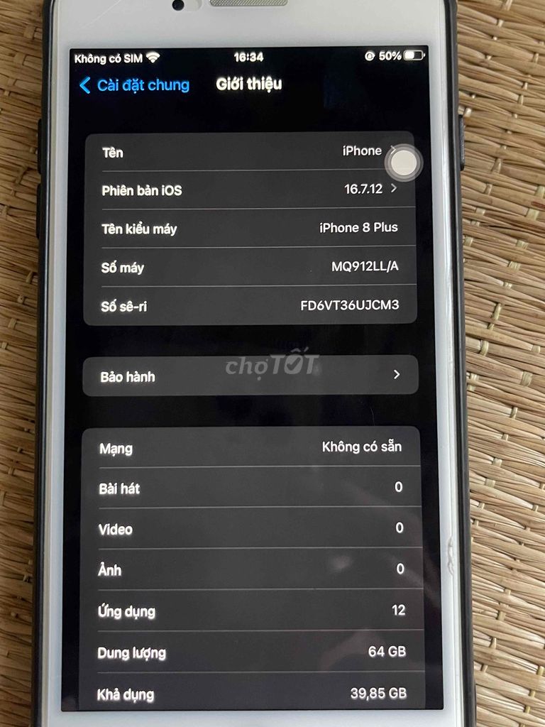 iPhone 8 Plus 64GB Trắng. Mua bán Điện thoại tại Huyện Châu Thành Tiền Giang được đăng bởi Nguyễn Hoàng Tiến hình 1