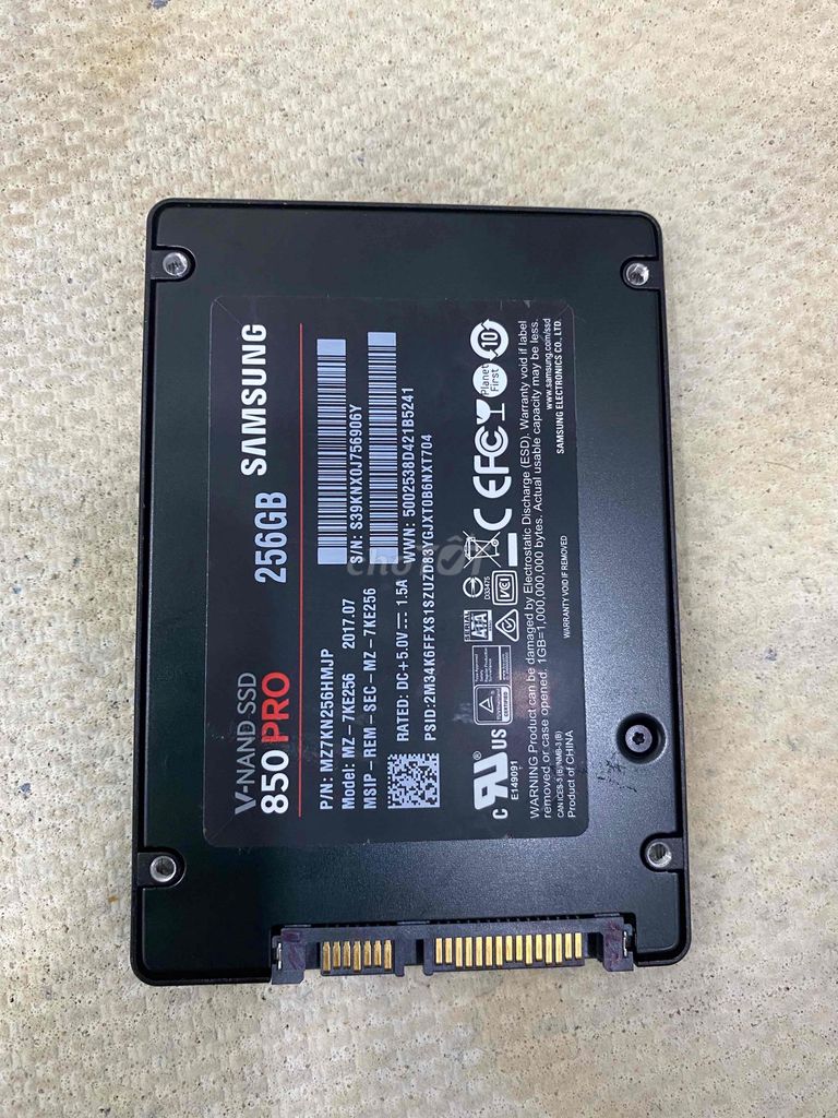 Ổ cứng Ssd Samsung Pro 256G hàng mỹ zin all Win10