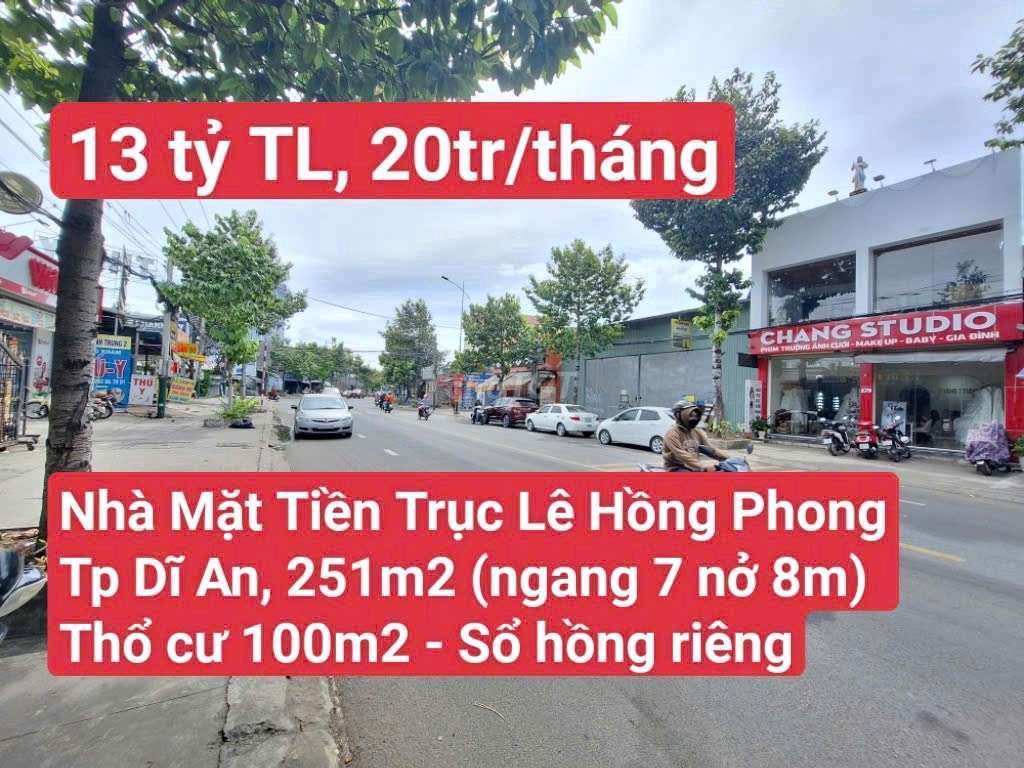 🆘 Nhà Mặt Tiền Kinh Doanh Trục Lê Hồng Phong, P. Tân Đông Hiệp, Dĩ An