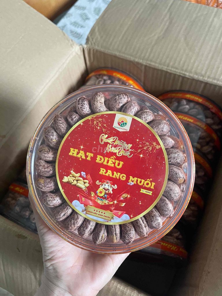 Hạt điều rang muối Bình Phước (Hộp 500gr)