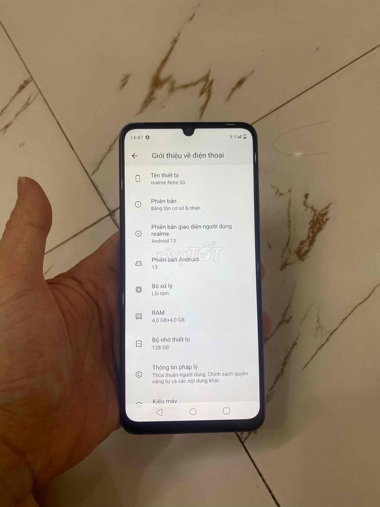 Bán Realme Note50 Ram4/128 pin 5000 zin xấu. Mua bán Điện thoại tại Quận Hà Đông Hà Nội được đăng bởi Mạnh Mobile hình 1