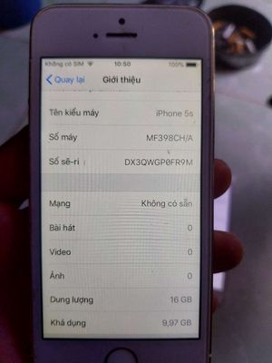 Apple iPhone 5s 16GB Vàng Đã sử dụng