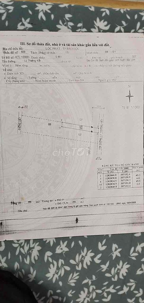 cần bán đất mặt tiền đường