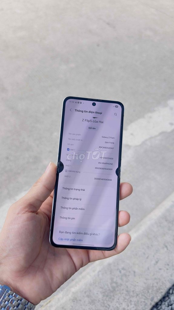 Samsung Z Flip 5 256GB Bạc. Mua bán Điện thoại tại Huyện Nhơn Trạch Đồng Nai được đăng bởi Cường Phú hình 1