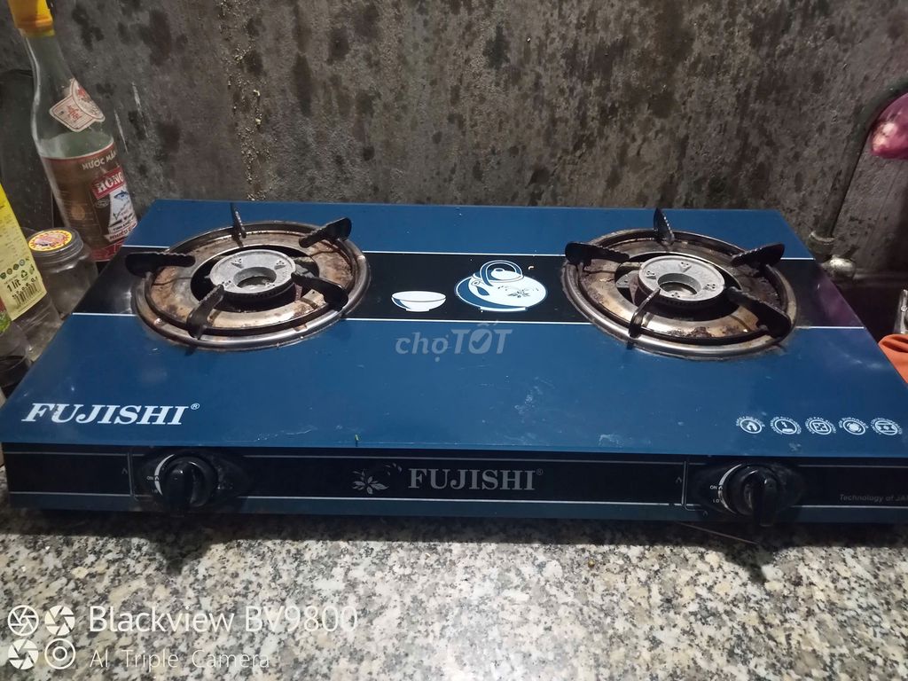 Bếp ga Fujishi Xanh Kim loại+bình ga đầy. Mua bán Bếp, lò, đồ điện nhà bếp tại Quận Ô Môn Cần Thơ được đăng bởi ky lan hình 1