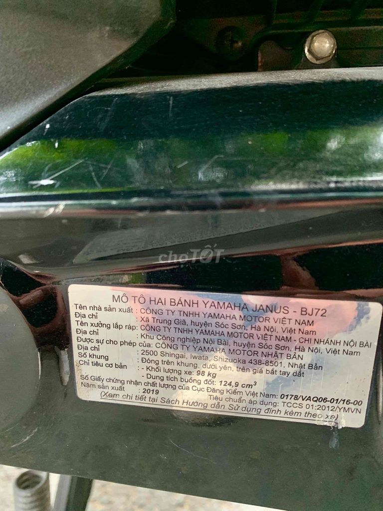 Yamaha Janus 2019 Smartkey Chính Chủ BSTP Xe Đẹp. Mua bán Xe máy tại Thành phố Thủ Đức Tp Hồ Chí Minh được đăng bởi iMotorbike Khương Phan hình 7