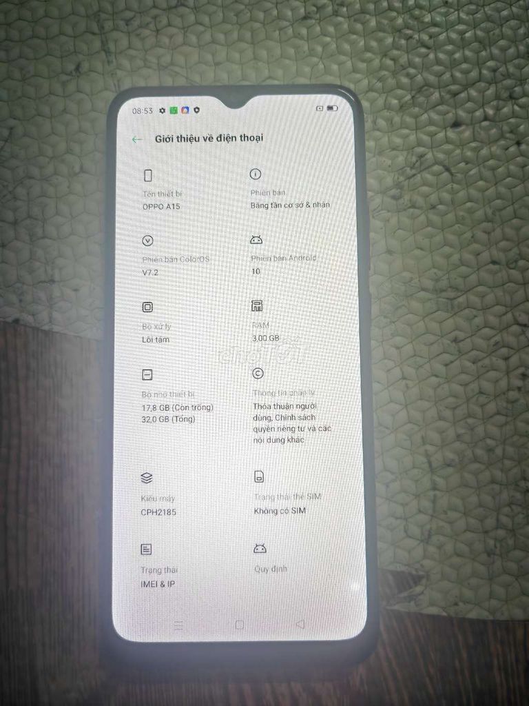 Oppo A15 (giao lưu/thu mua). Mua bán Điện thoại tại Huyện Thanh Trì Hà Nội được đăng bởi Vua điện thoại hình 1